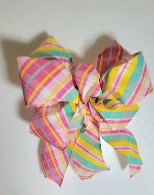 ARCO HECHO A MANO: HERMOSA LINTERNA BOTÍN CORONAS ROSA A CUADROS TODAS LAS ESTACIONES Foto 1 de 3