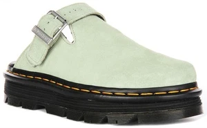 Zoccoli da donna Dr Martens Zebzag Mule casual slingback scamosciati verde salvia US 5 - 10 - Foto 1 di 6