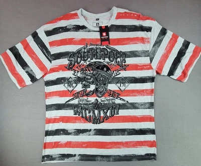 Southpole Men's 5XB T-shirt Heather Gray Striped - Image 1 of 4