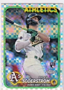 2024 Topps Chrome Update #USC22 Tyler Soderstrom RC Rookie Debut X-Fractor  - Bild 1 von 2