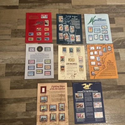 Emiratos Árabes Unidos-Ajman 8 sellos homenaje al genio de Miguel Ángel (1975) + lote de 8 Foto 1 de 4