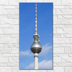 Glasbilder Wandbild Druck auf Glas Architektur des Fernsehturms 50x100 - Bild 1 von 4