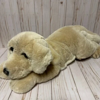 Peluche de laboratorio Aurora Golden Retriever realista grande Jumbo 27 pulgadas 2 pies Foto 1 de 4