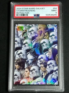 2024 Star Wars Galaxy Chrome Refractor Stormtroopers #64 PSA 9 MINT Vader SP - Picture 1 of 2