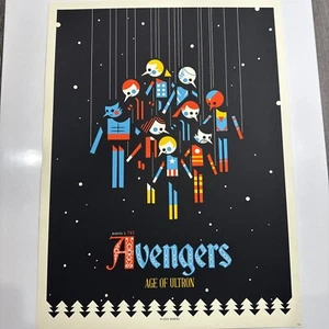 AVENGERS AGE OF ULTRON by MONDO ARTIST ANDREW KOLB HERO COMPLEX GALLERY HCG 50/50 - Bild 1 von 6