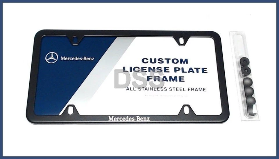 Новая оригинальная рама номерного знака багажника Mercedes-Benz черная фурнитура оригинальная BQ6880125 - Изображение 1 из 4