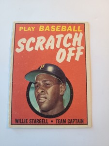Vintage 1970 Willie Stargell Topps Scratch Off Baseball Card 