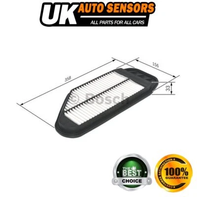 Filtro de aire compatible con Chevrolet Spark 2010-2019 1,0 1,2 AST 96827723 42390126 Foto 1 de 4