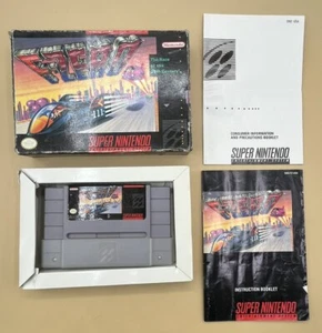F-ZERO (SUPER NINTENDO SNES) W/ BOX & MANUAL (MVP019458) - Picture 1 of 7