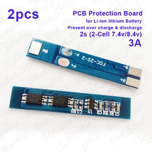 2PCS 2S Li-ion Lithium Battery 18650 Charger Protection Board Modul 3A 8.4V 7.4V - Picture 1 of 5