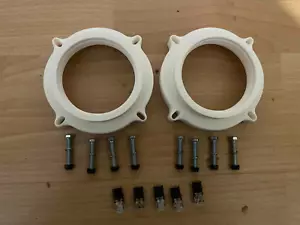 BMW E36 Doorcard Door tweeter/speaker ring to 4" speaker adapters conversion kit - Picture 1 of 4