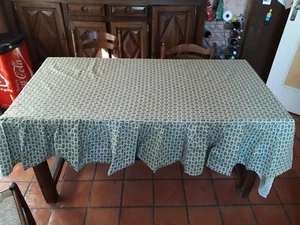 Dessus de lit d'angle 1p coton provençal 123x200 vintage 60/70 toile des Vosges - Imagen 1 de 8