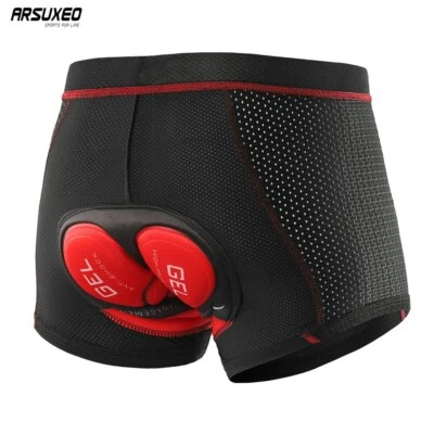 Upgrade Cycling Underwear 5D Gel Pad MTB Shorts Shockproof Underpants Breathable - Image 1 of 4