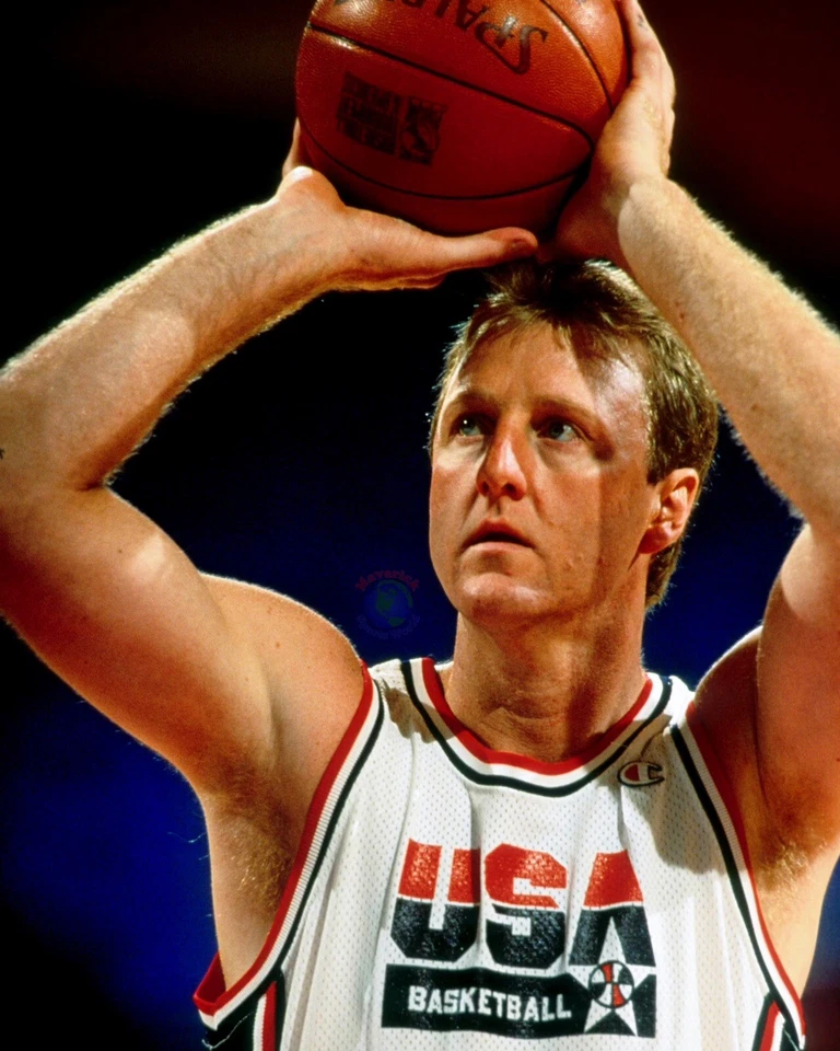8x10 Photo LARRY BIRD Boston Celtics NBA Champion Dream Team 1992 USA Olympics - Image 1 of 1
