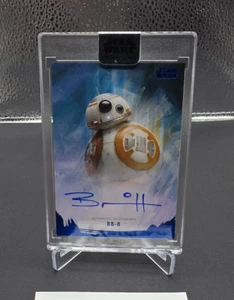 2018 Topps Star Wars Stellar Signatures Brian Herring As BB-8 Blue Auto 05/25 - Picture 1 of 2