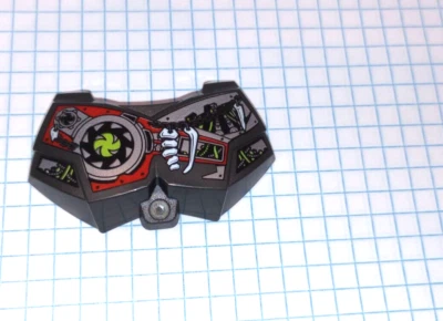 1 Lego Parte 98603pb019 Bionicle Figura Grande Armadura de Pecho con Impresión Roja y Plateada Foto 1 de 4