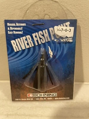 Novo Bohning River 1016 Farpas Removíveis Ponto de Peixe Peixe Rápido Tiro com Arco - Imagem 1 de 2
