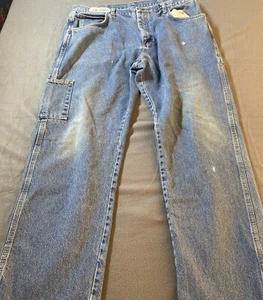 Bulwark FR Carpenter Jeans Men Size 36x30 Blue Denim Relaxed Fit Fire Resistant - Picture 1 of 15