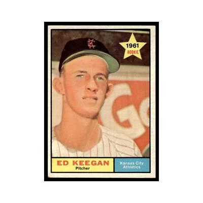 Ed Keegan 1961 Topps #248 Kansas City Athletics Baseball Card VG - Image 1 of 3