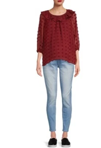 Time And Tru Light Blue Maternity Skinny Jeans Size Medium 8-10 Stretch Comfort - Picture 1 of 4