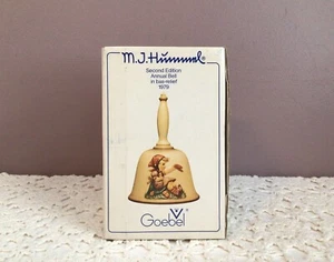 Vintage M.J. Hummel Goebel Zweite Auflage Jahresglocke im Flachrelief 1979 - Bild 1 von 10