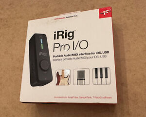 iRig Pro I/O by IK Multimedia Audio Recording & MIDI iPhone iPad Android Mac io