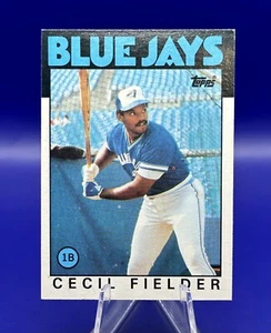 1986 Topps CECIL FIELDER Rookie Card RC #386 Toronto Blue Jays - Bild 1 von 2