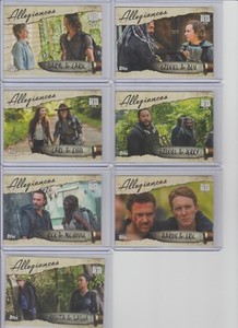 2017 TOPPS THE WALKING DEAD SEASON 7  Allegiances Insert Set of 7 cards  