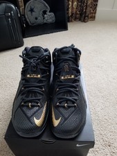 Custom LeBron Black and Gold Size 9