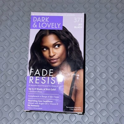 DARK & LOVELY FADE RESIDENT 371 JET BLACK PERMANENT HAIR COLOR  - Image 1 of 4
