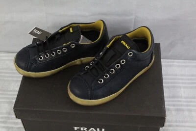 Frau Boys' Navy Storm Lace Up Rubber Sole Italian Shoes 6.5 Blue NWB - Image 1 of 4