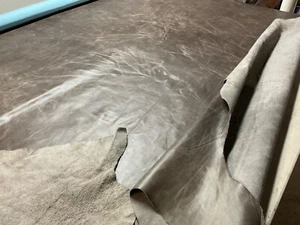 Cowhide leather 50 Square feet first Quality color: smoke made in Italy. - Picture 1 of 4
