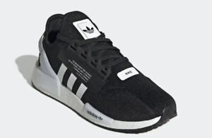 Adidas NMD R1 V2 Athletic Black White Running Shoe Boost Sneaker Mens New