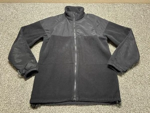 US Navy Fleece Jacket Mens Small Black Polartec Military Full Zip - Picture 1 of 13