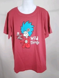 Life is Good Kid Short Sleeve Crusher Cat In The Hat Wild Thing Red Large 107338 - Picture 1 of 9