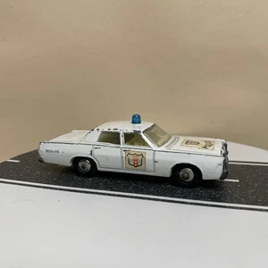 Matchbox Lesney England No. 55/73 Mercury Police Car Sedan White 1:64 VTG - Picture 1 of 13