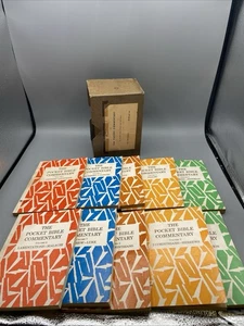 VINTAGE The Pocket Bible Commentary Box Set 10 Volumes Books Lot Moody Press - Picture 1 of 18