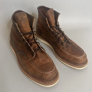 Botas Heritage Red Wing 1907 clásicas sin usar, puntera talla 13 D cobre de 6 pulgadas - Imagen 1 de 10