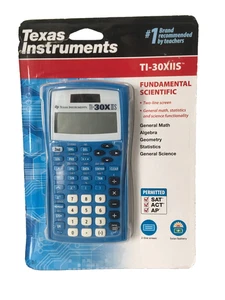 Texas Instruments TI-30XIIS TI-30X II S Scientific Calculator Solar Battery Blue - Picture 1 of 2
