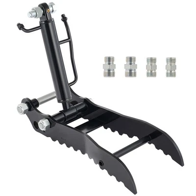 Hydraulic Thumb Clip Mini Excavator Digger Attachment With Hydraulic Hoses - Image 1 of 4