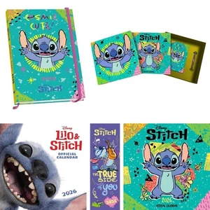 Calendario 2026 Diario Disney Stitch | Calendario Slim/Quadrato, Diario A5, Confezione Regalo Set - Foto 1 di 37