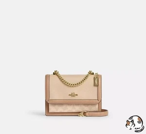 Coach Mini Clare Crossbody Bag Colorblock Signature Canvas CAK08 IMLG6 - Picture 1 of 4