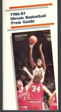 Guía de baloncesto femenino de la Universidad de Illinois 1986-87 Foto 1 de 1