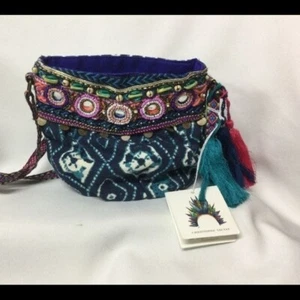 Christophe Sauvat Domi Pouch Multi cross body bag New 7 x 6.5 x 3.5" new - Picture 1 of 12
