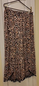 TIME & TRU 2XL WIDE SPLIT LEG PANTS, Leopard Print, Pre-owned, Great Condition  - Picture 1 of 8