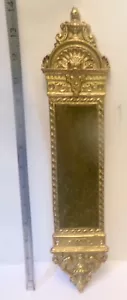 Vintage antike Hardware MESSING Drucktür Platte Neo klassisch Regency Architektur - Bild 1 von 8