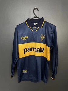 BOCA JUNIORS 1993/1995 HOME FOOTBALL LONG SLEEVE VINTAGE SHIRT SIZE 36 S ADULT - Picture 1 of 10