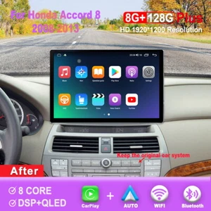 13.1 inch For Honda Accord 2008-2013 Car Radio Carplay Android Multimedia Player - Picture 1 of 7