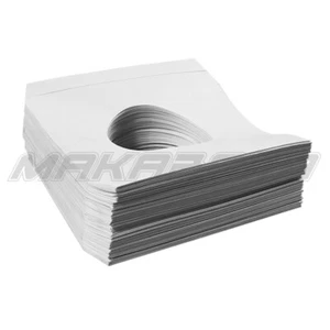 100/200/300x White Paper 7" Inner Vinyl Record LP Sleeves for singles EP 45's AU - Picture 1 of 10