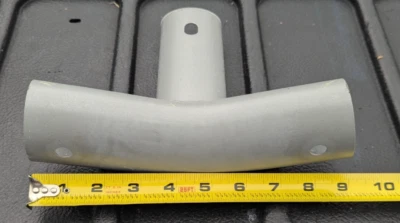 Gray Bestway/Coleman Power Steel Tee Joint Leg Top Rail Connector Smaller Pools - Image 1 of 4
